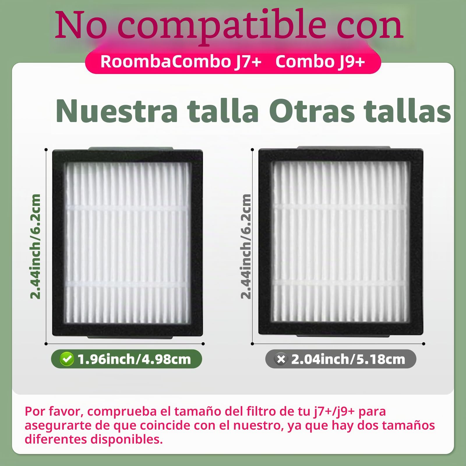 Pack de Accesorios compatible con iRobot Roomba E & I Serie i7+ i3+ i4+ i6+ i8+ j5+ j7 y E5 E6 E7, Kit de Recambios Completo. Repuestos de Cepillos Laterales, Filtros, Rodillos Extractores