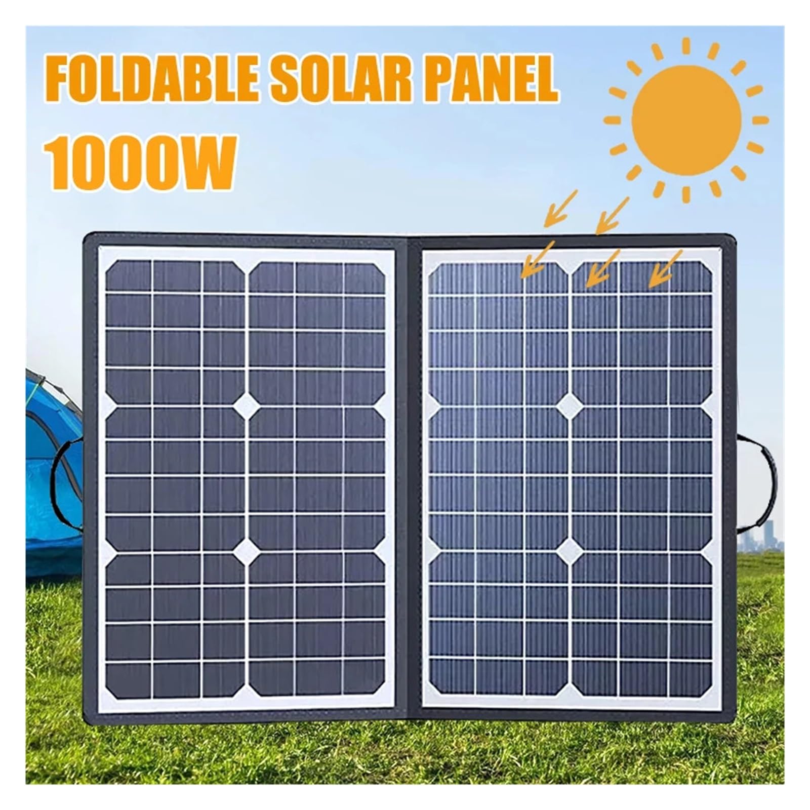 Kit de panneau solaire pliable 800W, centrale solaire portable complète