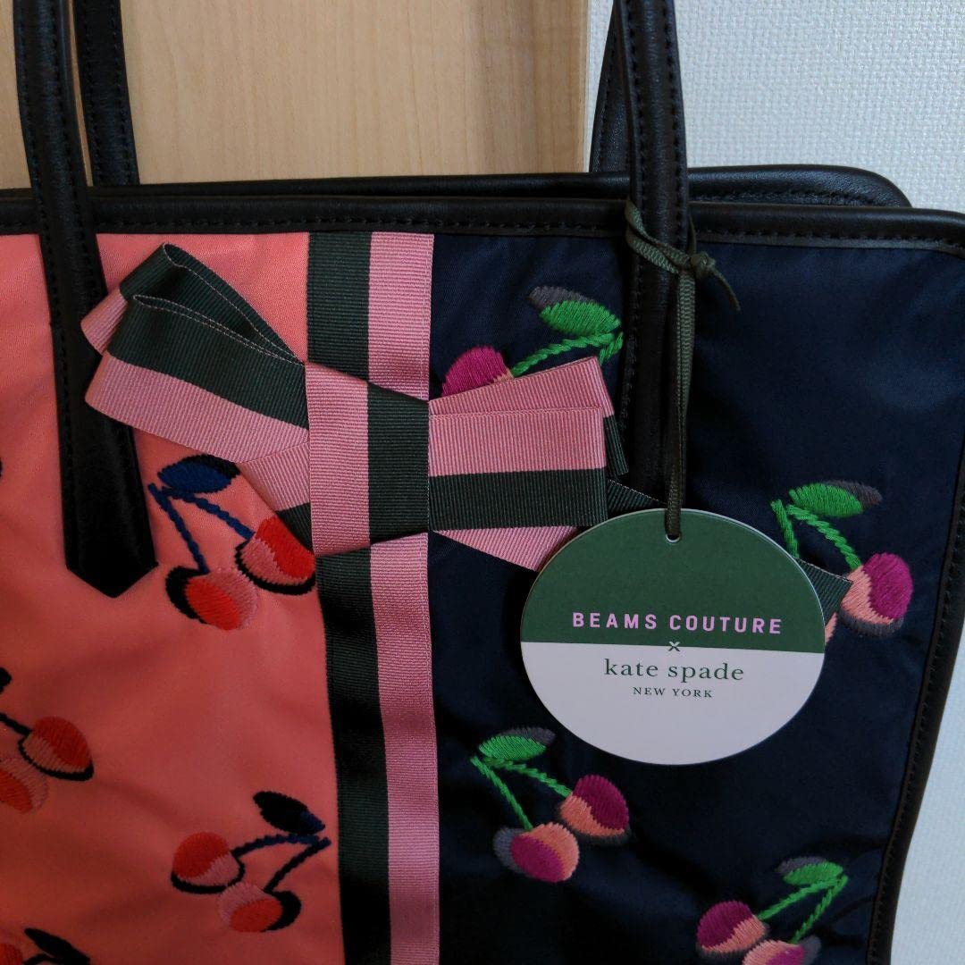 Amazon.co.jp: Kate Spade beams Collaboration Tote Bag, Cherry 