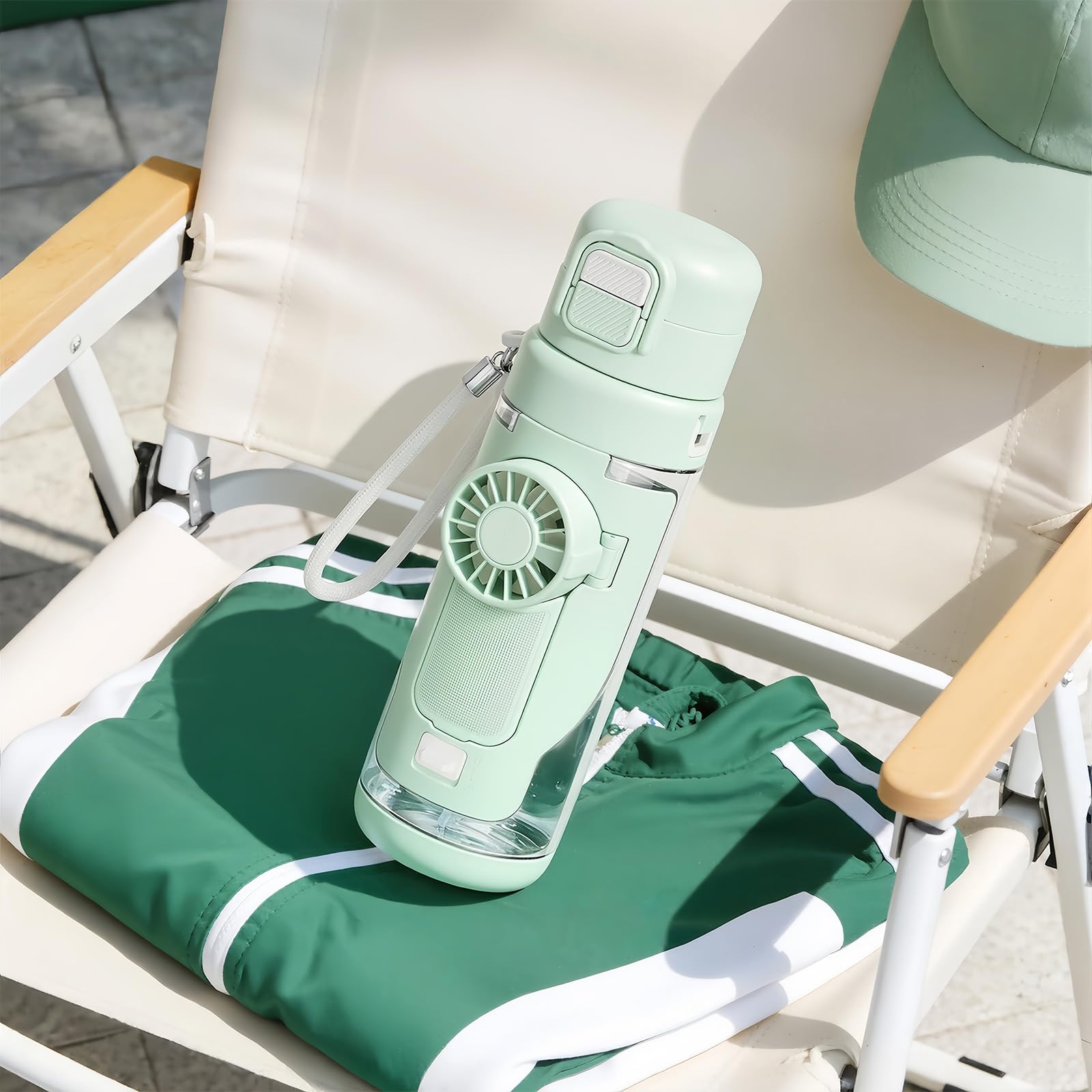 Taza de agua con opción de bebida rápida y lenta y recipiente de agua portátil para entusiastas del deporte, botella de hidratación para gimnasio