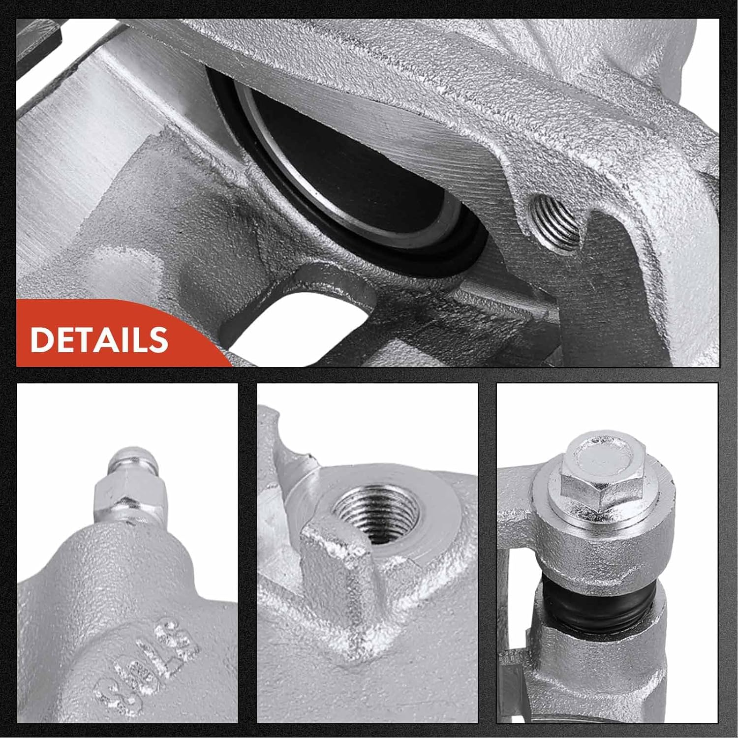 A-Premium Disc Brake Caliper Assembly with Bracket Compatible with Select Honda Models - Accord 1998 1999 2000 2001 2002, L4 2.3L - Front Right Passenger Side