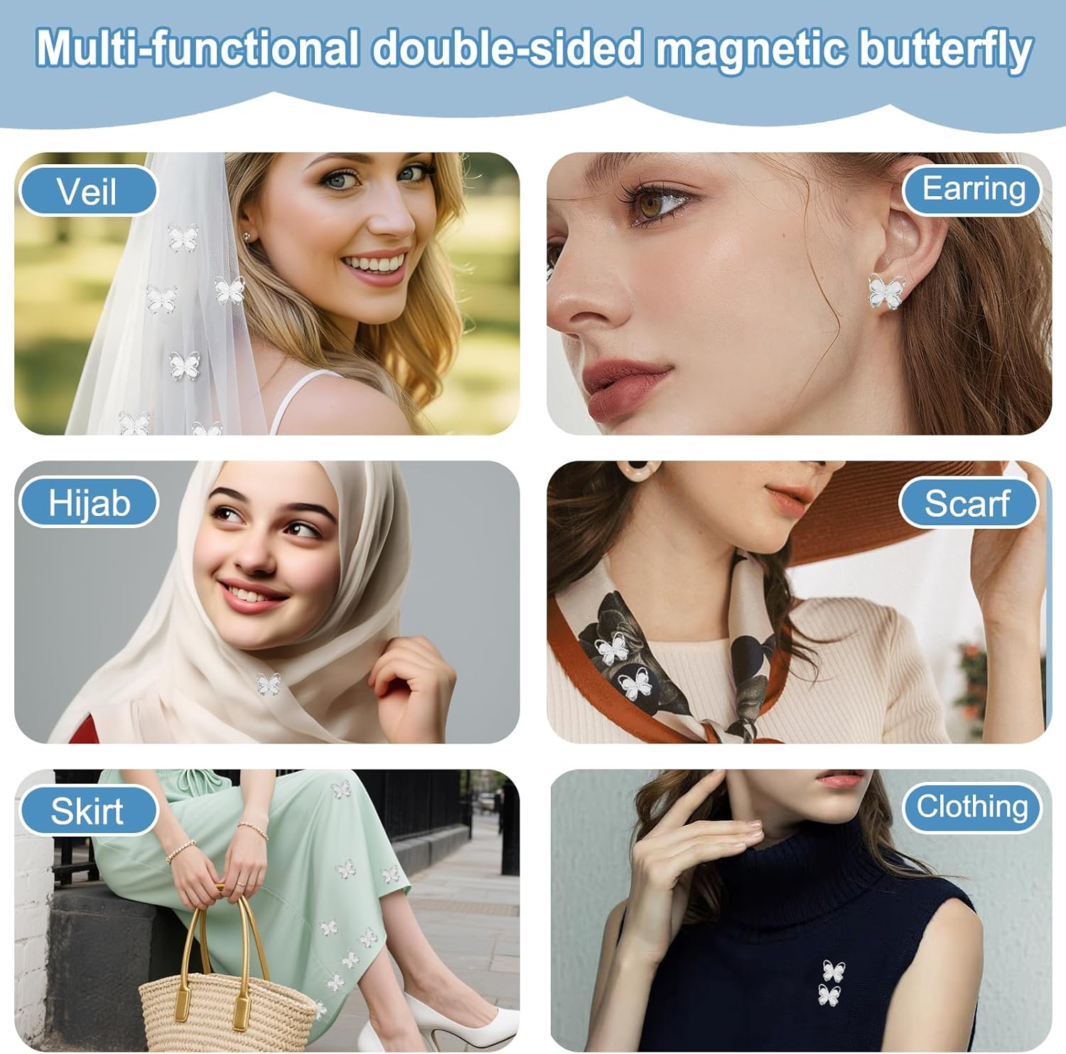 Pearl Veils Weights, 12 Pairs of Double-Sided Bridal Veil Weights Bridal Accessories Gift for Outdoor Weddings - Image 6