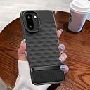 Pikkme Back Cover for OnePlus 15R 5G Soft Grip 3D Hexa Cube Texture Silicone Bumper Case (Black) gallery image