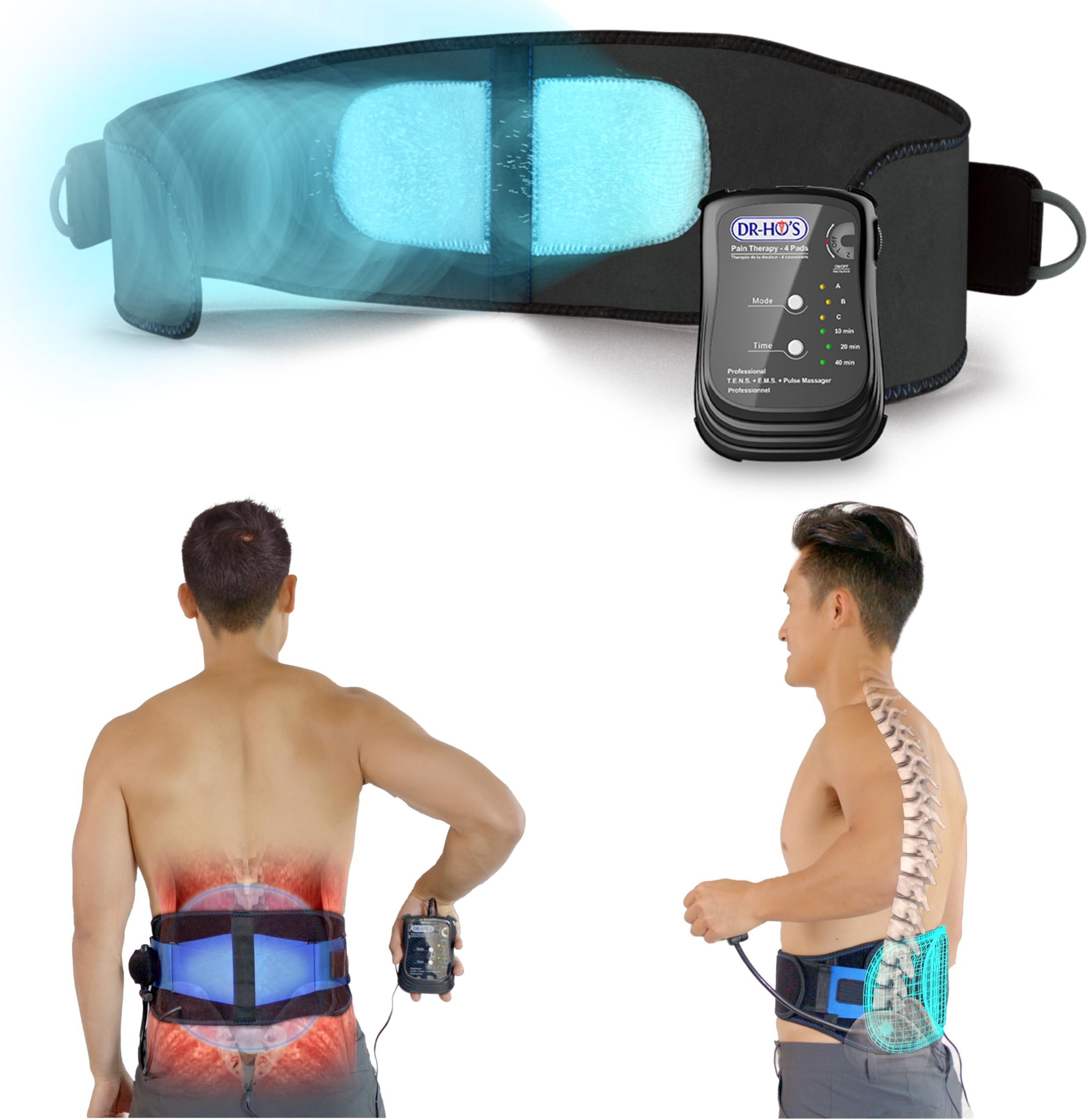 DR-HO’S Triple Action Back Belt Essential Package