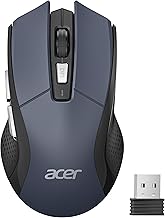 Acer Maus Kabellos 4000 DPI, Wireless Mouse 2,4Ghz mit 5 Einstellbare DPI, Batteriebetriebene Funkmaus, USB-A Computermaus für Laptop, PC, Chrombook