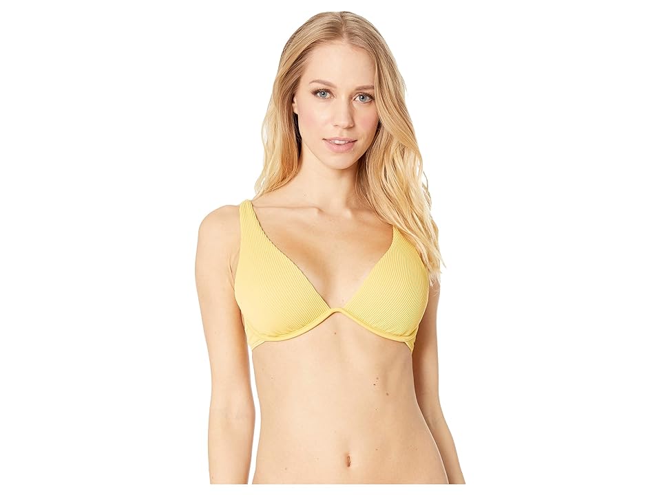

Roxy Uluwatu Waves Underwire Swimsuit Top (Ochre) Women's Swimwear