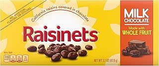 Raisinetsâ€”Milk Chocolate Covered California Raisinsâ€”Movie Theater Candy Boxâ€”Great for Halloween Candyâ€”3.1 ozâ€”15 ...