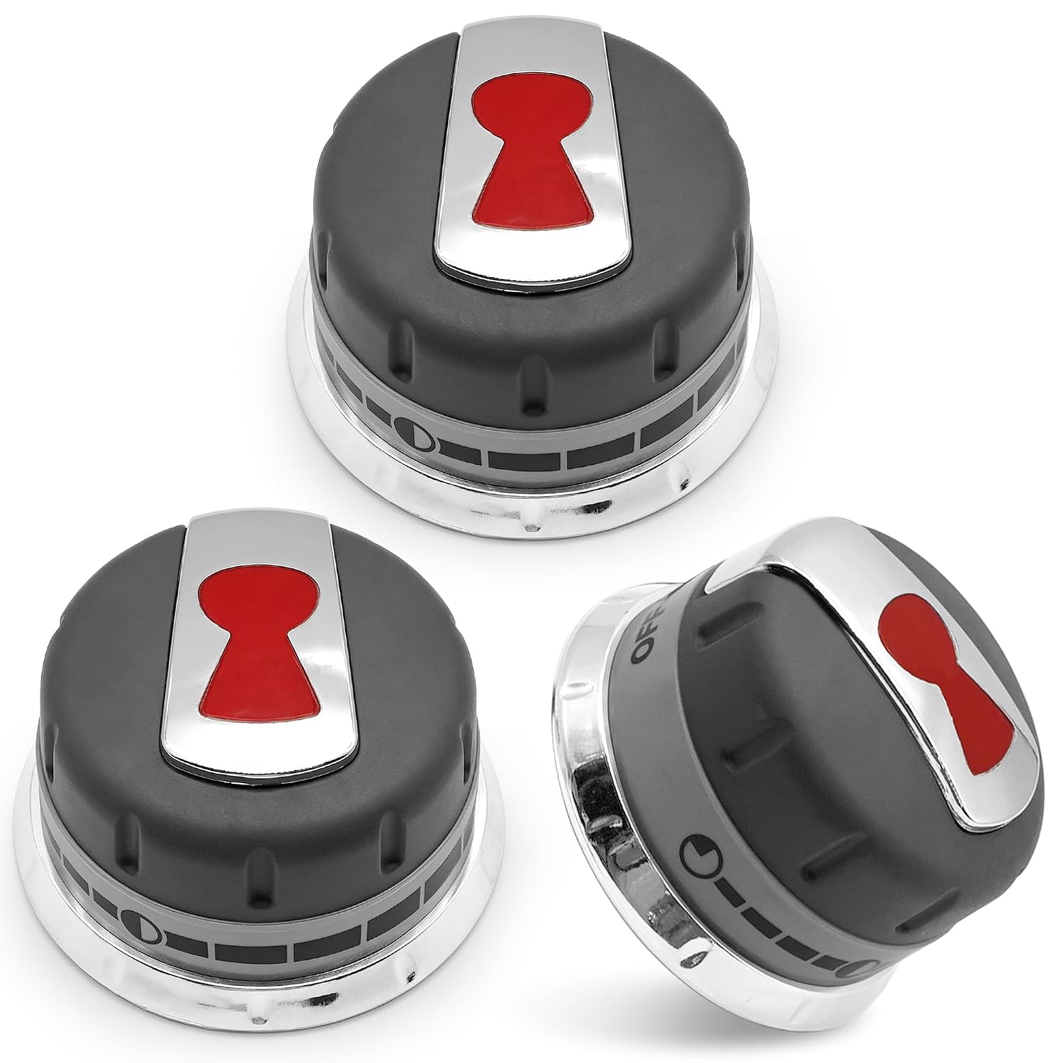 Upgraded 3PCS 88848 Gas Grill Burner Knobs Fit for Weber Genesis 300 Series
