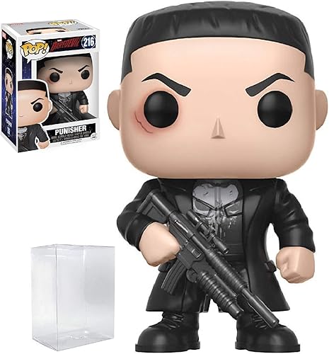 Miniatura 6 de Funko POP Marvel: Netflix Daredevil - Punisher (Frank Castle) Pop! Figura de vinilo (empaquetada con funda protectora compatible con caja Pop Box),