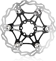 Vista 14 de BUCKLOS Rotor de freno de disco flotante de 6.299 in, 7.087 in y 7.992 in, rotores de frenos MTB de acero inoxidable con 6 pernos, rotor de disco