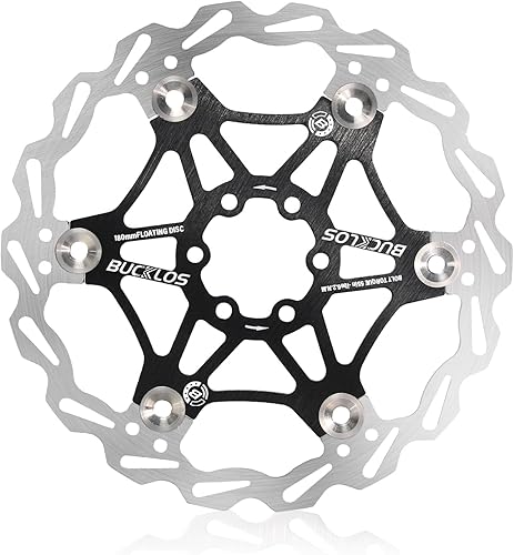 Miniatura 14 de BUCKLOS Rotor de freno de disco flotante de 6.299 in, 7.087 in y 7.992 in, rotores de frenos MTB de acero inoxidable con 6 pernos, rotor de disco