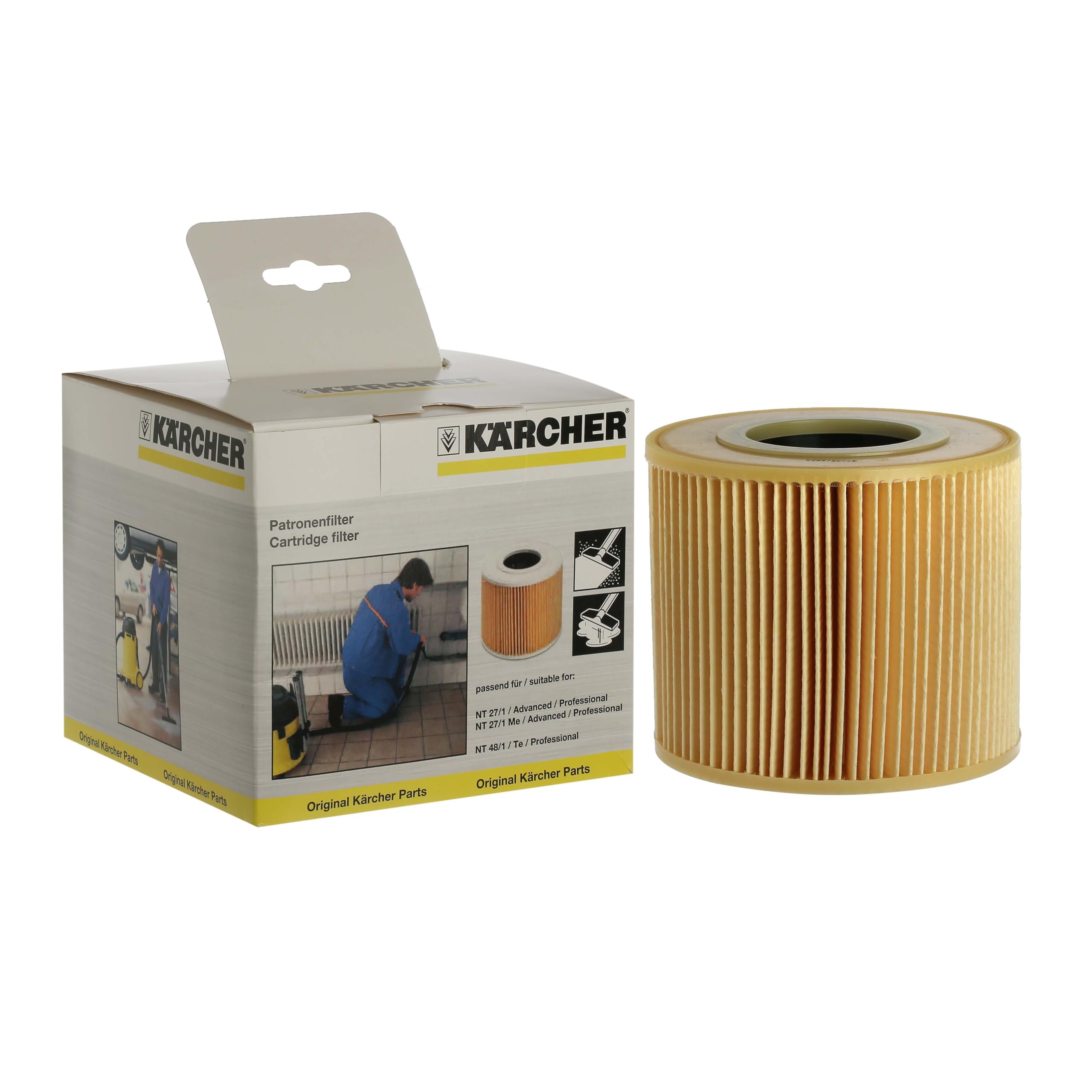 Masterpart Vacuum Cartridge Filter To Fit Karcher NT27/1, NT30/1, NT38/1, NT48/1 Vacuum Cleaners 6.414-789.0