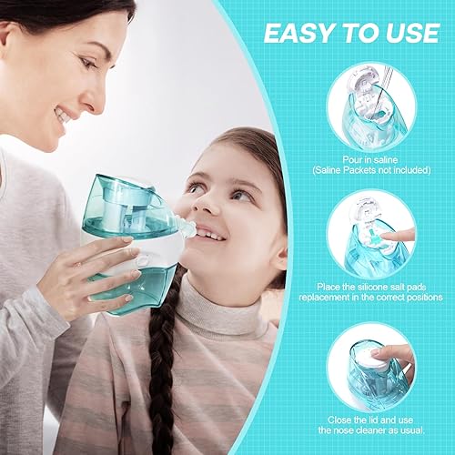 Miniatura 10 de FireAnt Almohadillas de sal de silicona compatibles con Navage Nasal Care, accesorios de repuesto reutilizables de cápsulas salinas, fácil operación