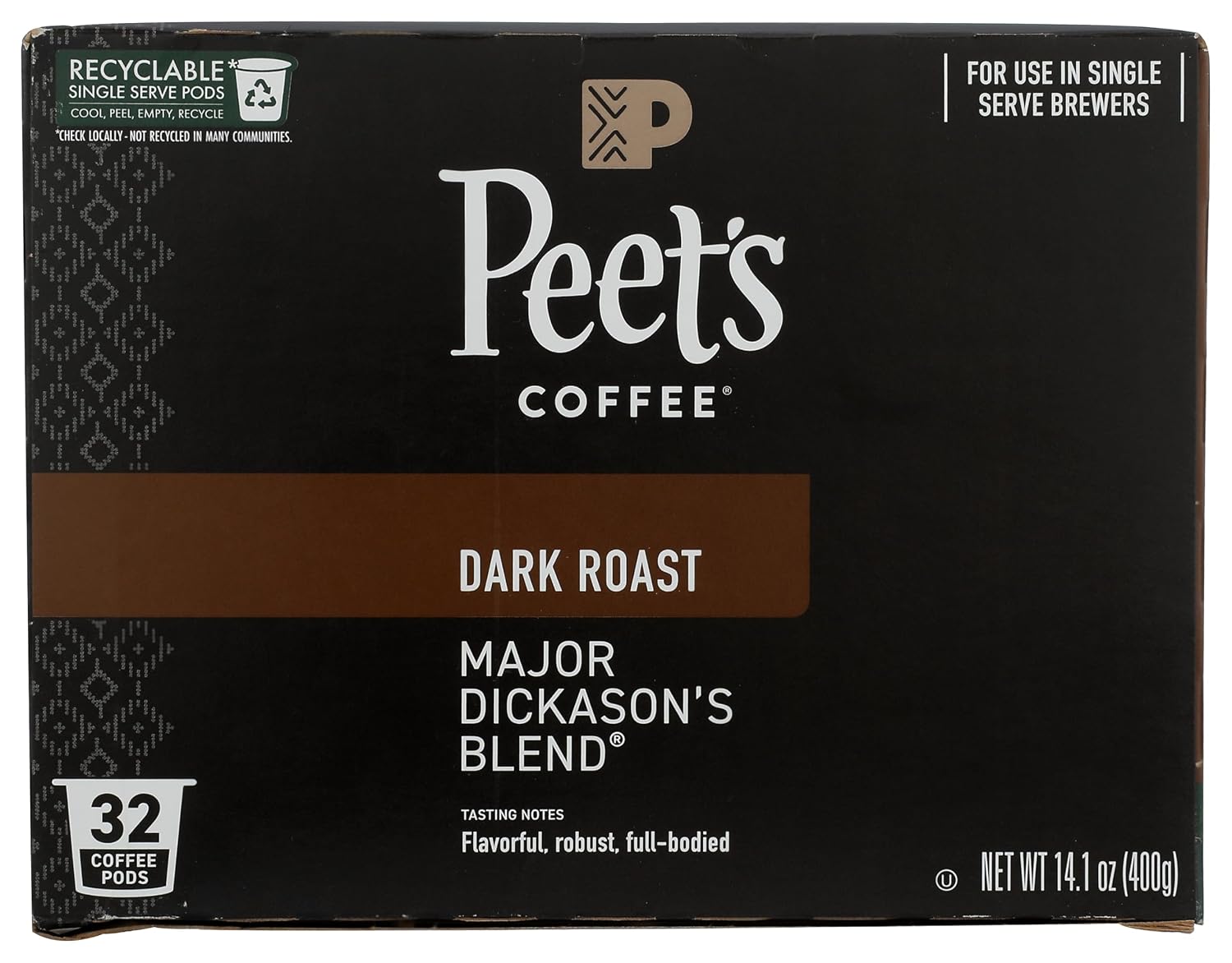 Peet'S Coffee & Tea Coffee K Cup Major Dickasons Blend, 14.1 Ounce