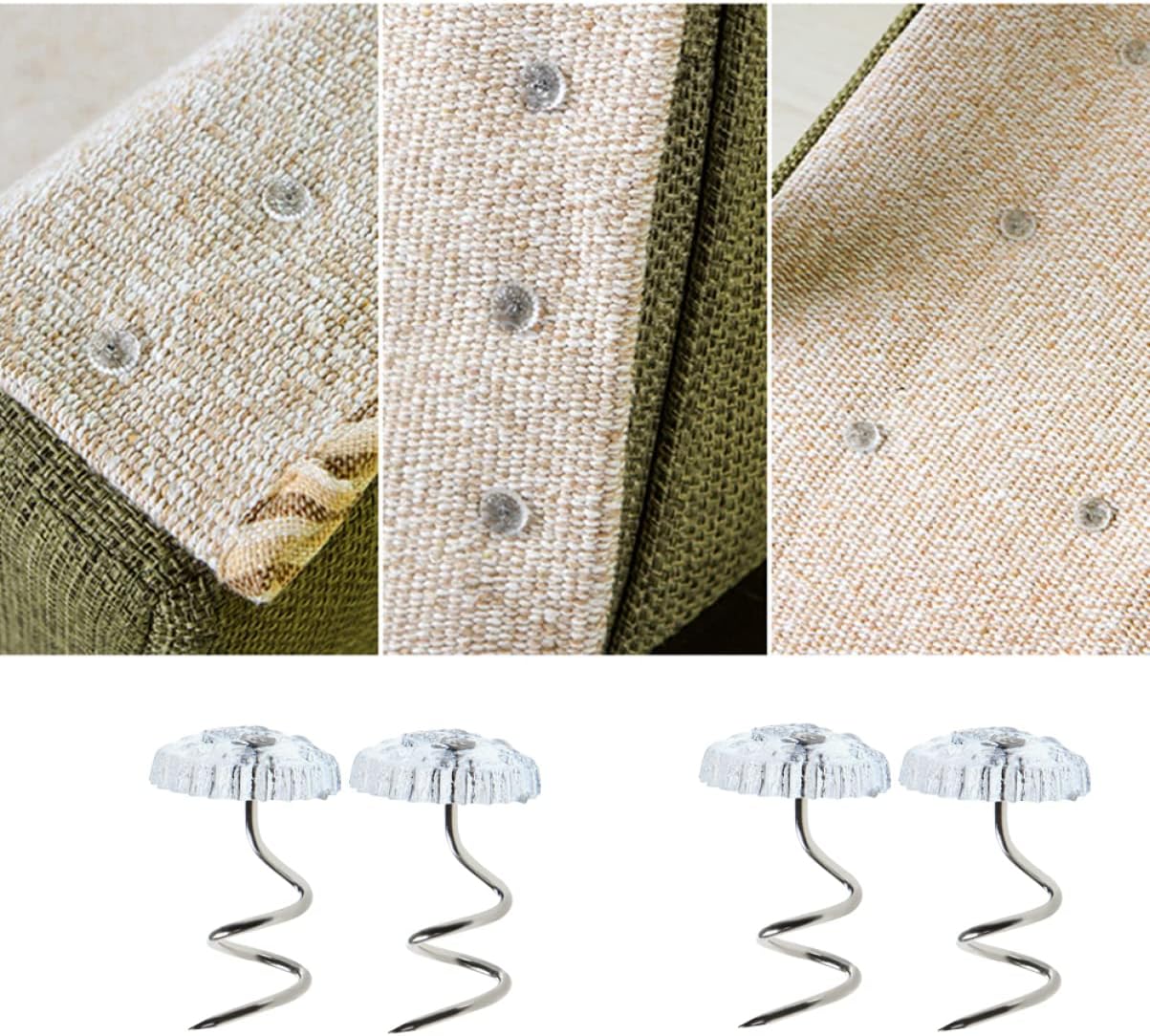 MAGICLULU 60pcs Slip Clip for Press Nails Nail Tape Bed Sheet Fasteners Twisted Pins