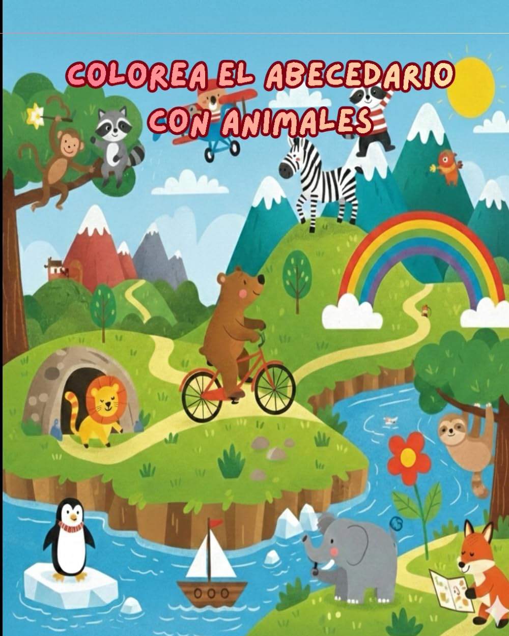 Mi Primer Abecedario de Animales para Colorear en Español: Colorea, Traza y Descubre el Reino Animal de la A a la Z. Libro de Actividades para Niños de 3 a 6 años.