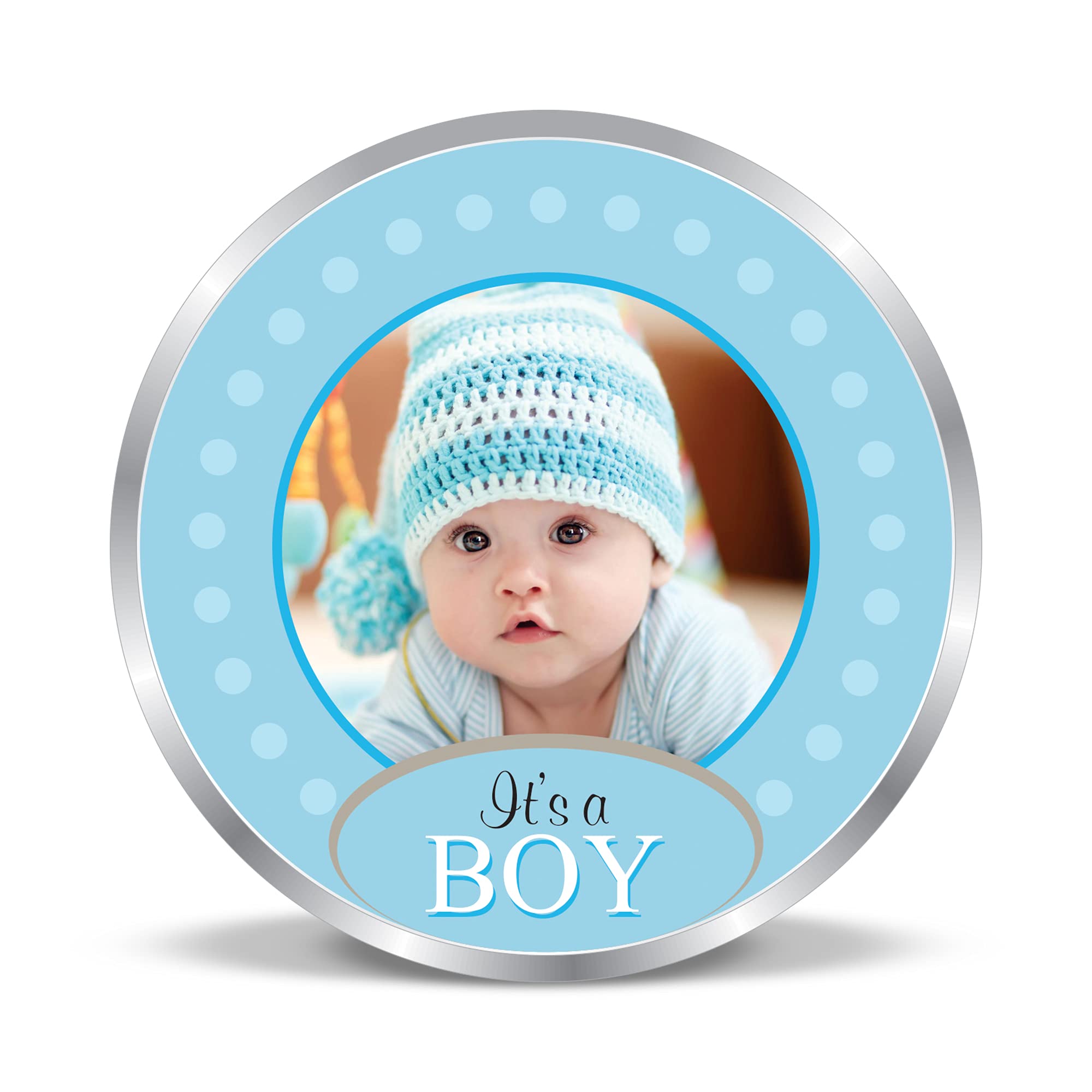 Precious Moments BIS Hallmarked Personalised New-Born Baby Boy 999 Pure Silver Coin by ACPL (50GM) (B08NYHX95L) Amazon Price History, Amazon Price Tracker