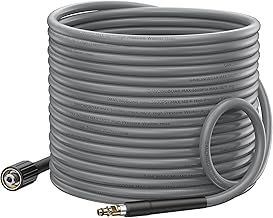 Tubo di Ricambio per Idropulitrice da 10M per Karcher K2 K3 K4 K5 K6 K7, Baionetta Click a M22-14mm Filettatura 3600PSI Super Flessibile Tubo di Prolunga per Kärcher con Uscita Filettata