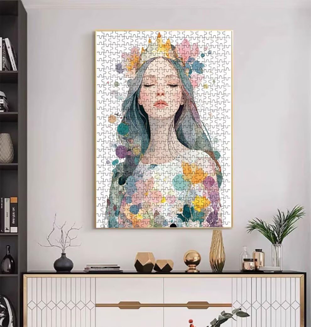 Dziewczyna Jest Piękna, Klasyczna Puzzle 5000 Sztuk Dorosłych BLQSBGA7-358 | Wyzwanie Zagadki, Gry Logiczne Cała Rodzina, Stres, Wystrój Domu Miłośnicy Puzzle