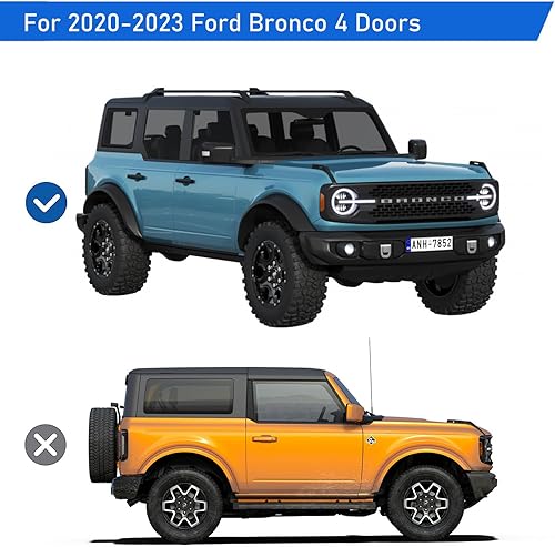 Miniatura 5 de Estribos para Ford Bronco 2019-2023 escalones laterales Nerf Bars Truck Step Rails