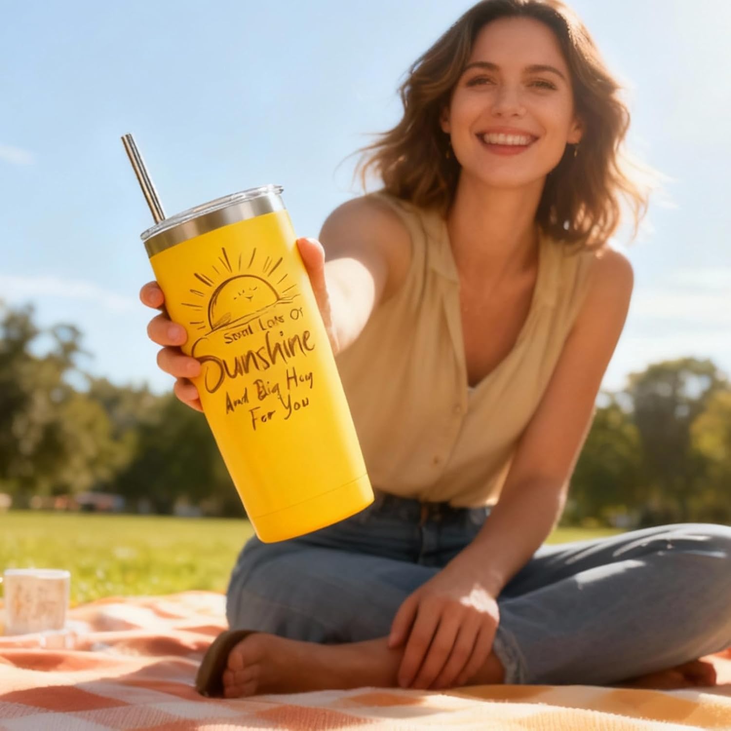 Sunshine Gift Basket for Women – 10pcs Birthday Gifts for Women, Best Friend Cheer Up Box, Get Well Soon Care Package, Thinking of You Gifts for Mom, Sister, Friend (Sunflower - 10 PCS) - Image 7