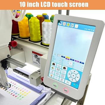 Automatic Embroidery Machine 15 Needle Commercial Embroiderer for Flat and Hat Embroidery Double Head 400 * 500mm Area 1000 stitches/minute 110V-220V