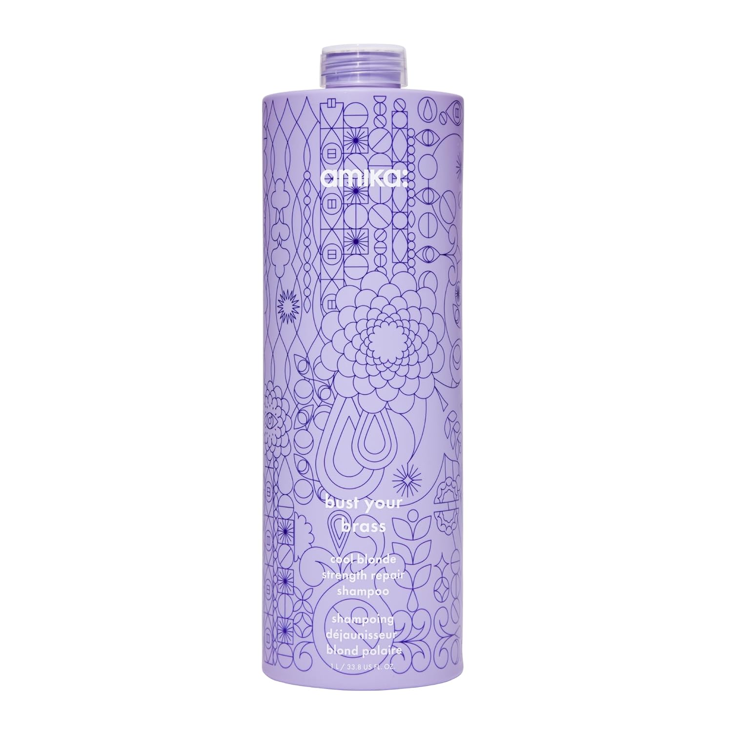 amika bust your brass cool blonde strength repair shampoo