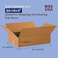 Vista 2 de Selecciona un tamaño: Caja de EE. UU., cajas planas., Kraft, 25