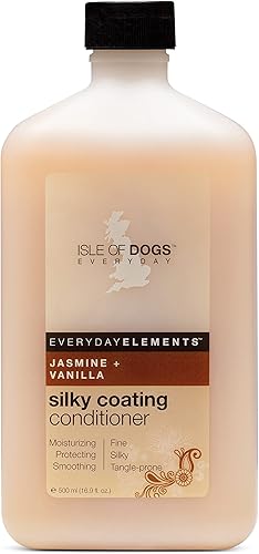 Isle of Dogs - Acondicionador de revestimiento sedoso Everyday Elements para perros - JazmĂn + vainilla - Acondicionador hidratante para mascotas Isle of Dogs - Acondicionador de revestimiento sedoso Everyday Elements para perros - JazmĂn + vainilla - Acondicionador hidratante para mascotas