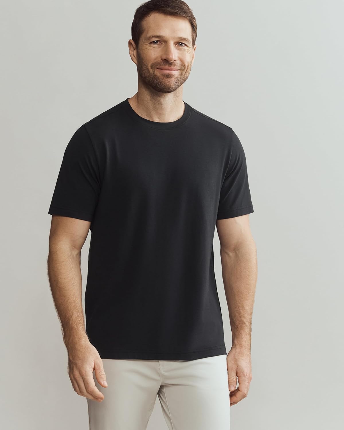 Rhone Men's Origin Performance Tee - Ultrasoft Cotton Blend Fabric, Lightweight, Moisture-Wicking, Anti-Odor T-Shirt - Image 2