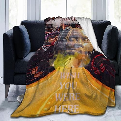 Miniatura 9 de Travis Music Scott - Manta suave, cálida y acogedora, manta de felpa delgada, decoración para sofá de cama, para hombres, mujeres, adultos, siesta,