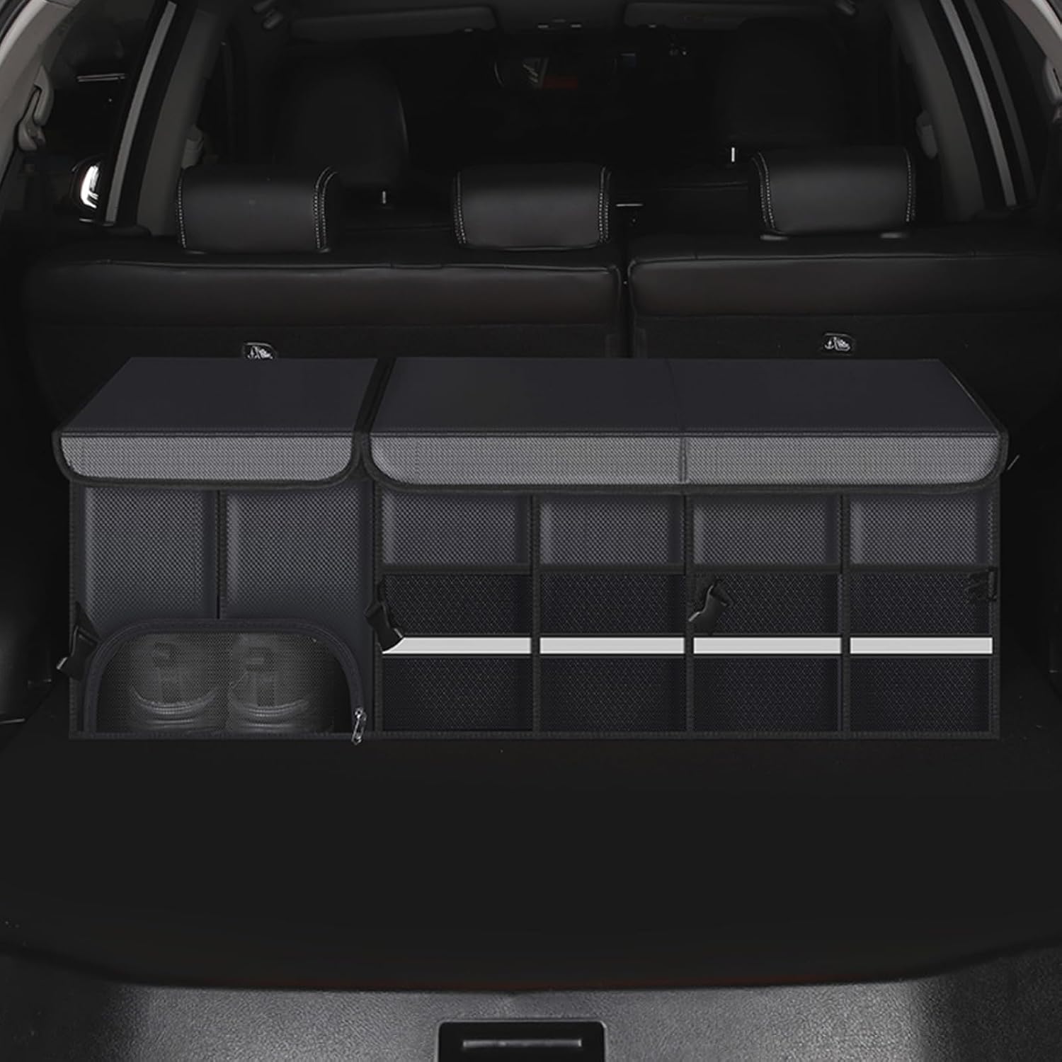 Ergocar Car Trunk Storage Thickened Oxford Cloth Large Capacity Waterproof Removable Mobile Partition Partition Design Car Interior Accessories Folding Suitable For Cars/Suv/Trucks