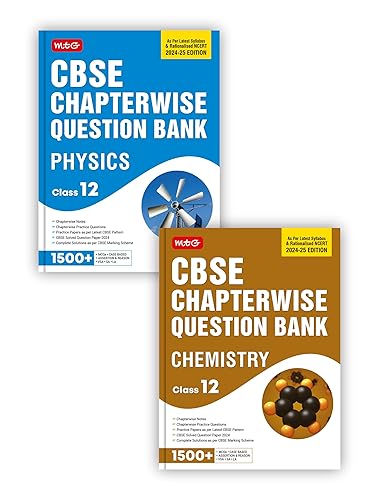 MTG CBSE Class 12 Chapterwise Question Bank Physics &amp; Chemistry For 2025 Board Exam (Set of 2 Books) | As Per Latest CBSE Syllabus &amp; Rationalised NCERT Pattern [Paperback] MTG Editorial Board