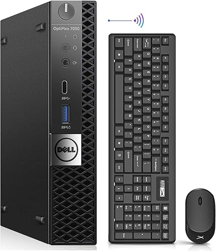 Dell Mini PC OptiPlex 7050 Mini ordenadores Micro PC, Intel i5-7500 3.4GHz, 32GB DDR4 Ram Nuevo 512GB M.2 NVMe SSD, AX200 integrado WIFI 6 Bluetooth