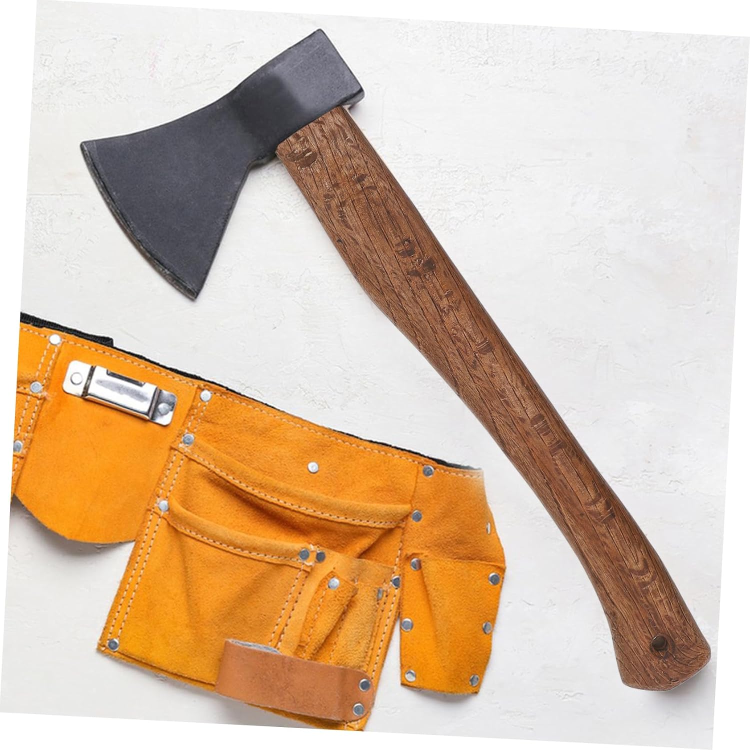 Wood Hatchet Handle Replacement with Tiger Head Grip for Woodworking