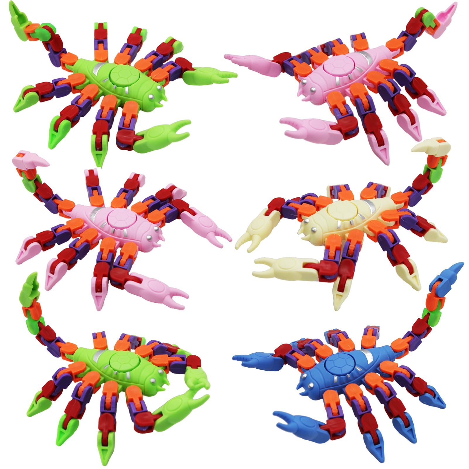 いろいろなおもちゃ Amazon.com: 6 Pack Scorpion Fidget Toys, Fidgets Wacky Tracks Snap