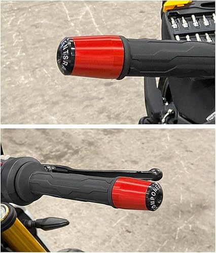 Miniatura 8 de Para Yamaha XTZ125 XTZ 125 2021 2022 2023 78 pulgadas 22MM Mangos de manillar de motocicleta Tapas antivibración Silder Plugs (Color Azul y Negro,