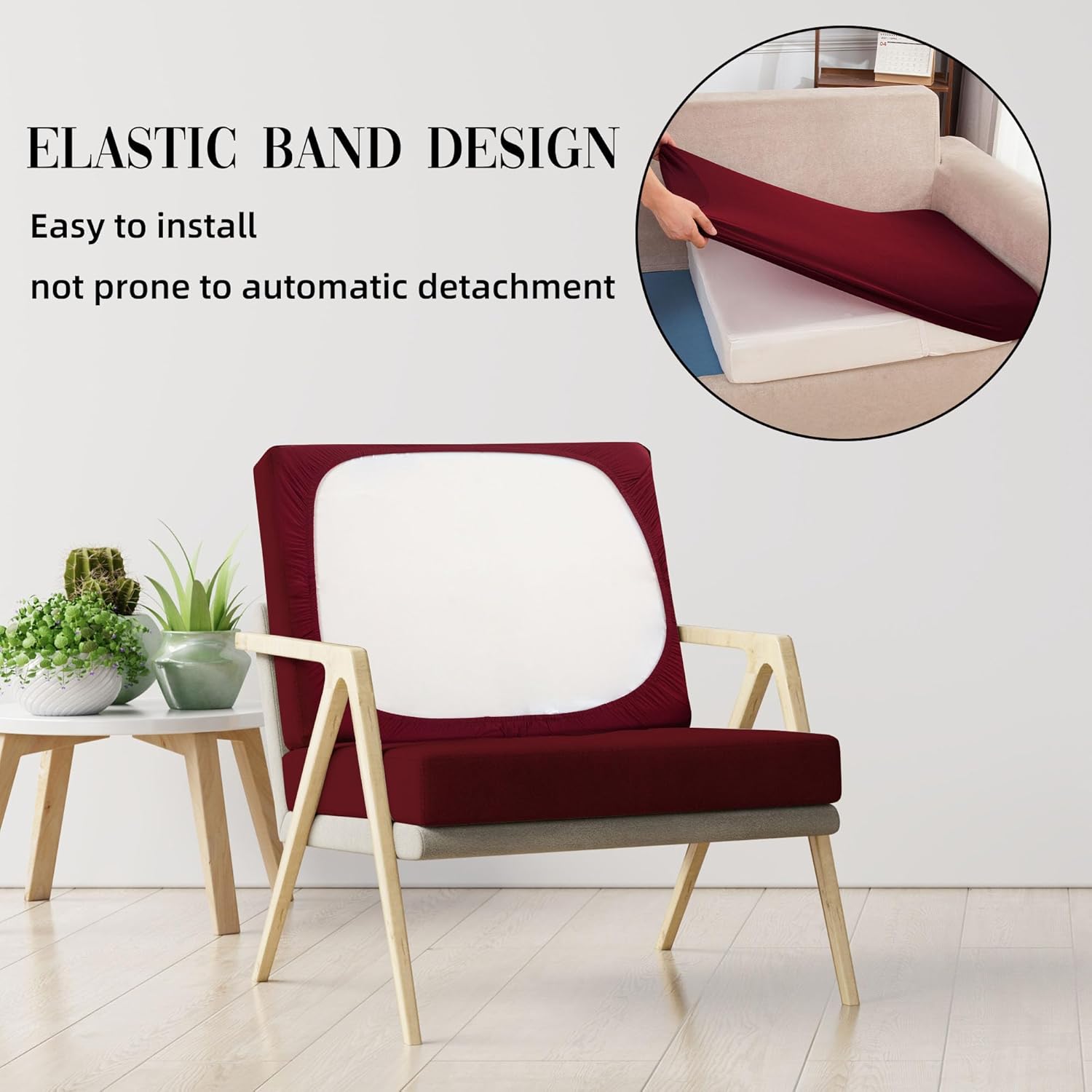 Outdoor Cushion Covers Set,8PCS Patio Furniture Couch Seat Slipcovers, Replacement for Sofa Sectional Chair(Cover，Only)