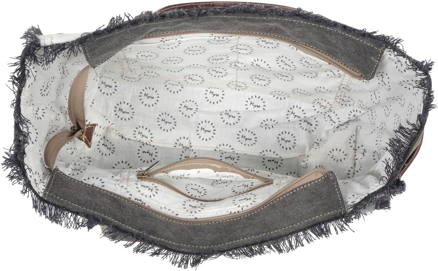 Myra Bag Cowgirl Purses for Women - Cowhide Bag with Leather Strap and Paisley Pattern, Cow Print Western Purses for Women - Image 7