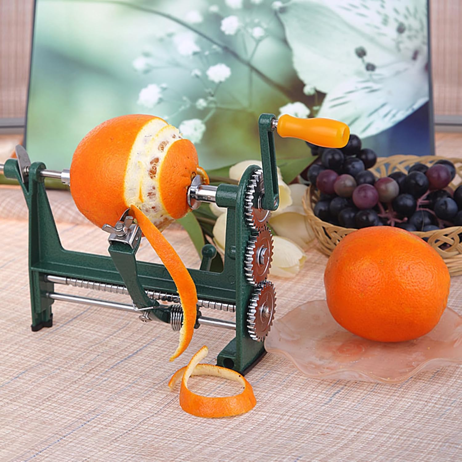 EVTSCAN Apple Peeler Stainless Steel Quick Peeling Wear Resistant Multifunction Pear Peeler for Orange Lemon Vegetables