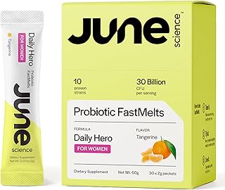 Daily Hero for Women | Fast Melt Pre + Probiotic for Women - Tangerine Flavor, 30 Powder Sachets