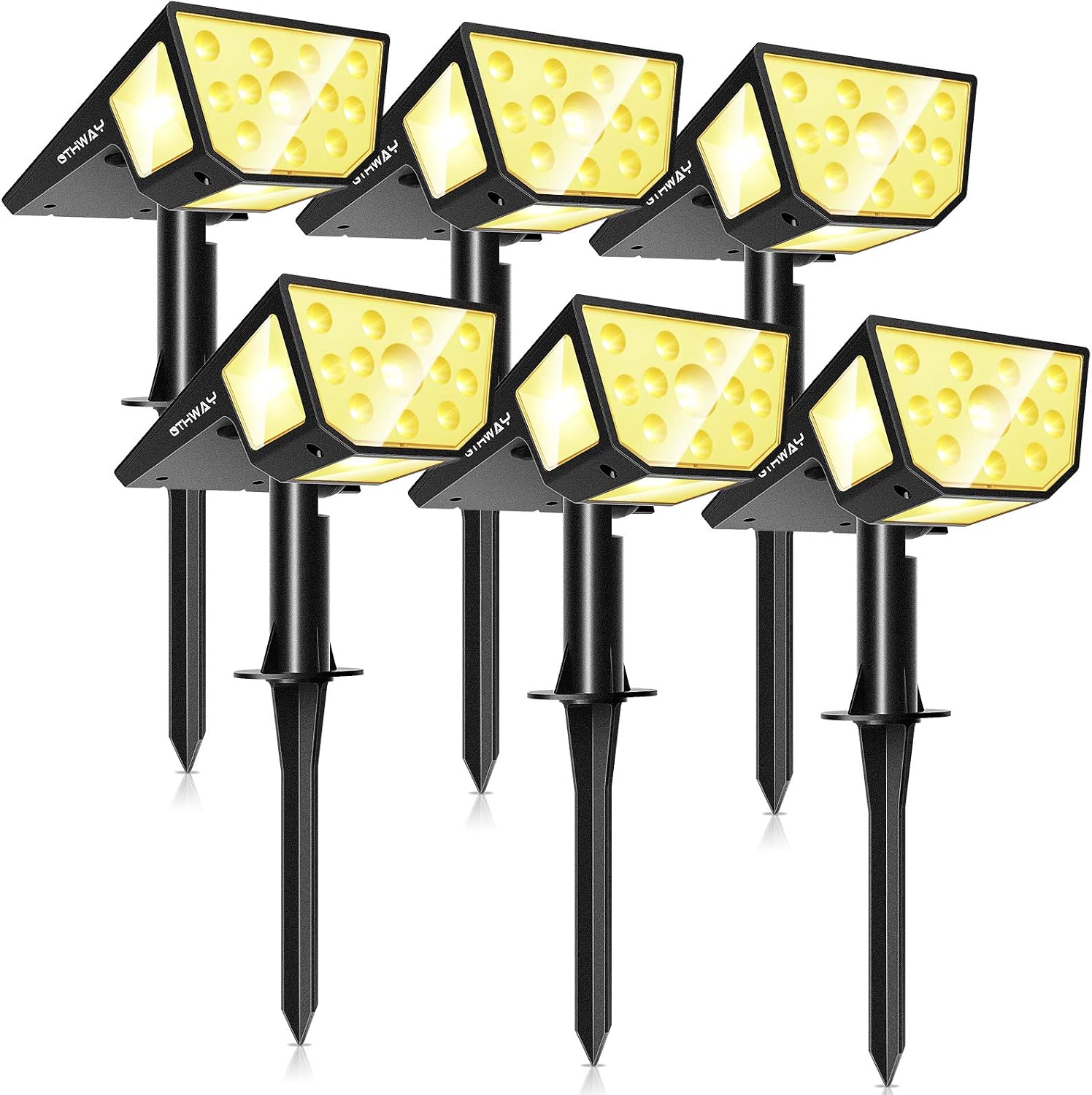 OTHWAY Solar Spotlights Outdoor,39 LEDs Solar Landscape Lights with 2 Lighting Modes 330°Wide Angle Solar Powered Wall Lights, 2-in-1 Adjustable Wall…