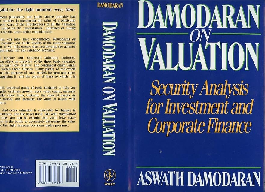 Portada de Damodaran on Valuation: Security Analysis for Investment and Corporate Finance