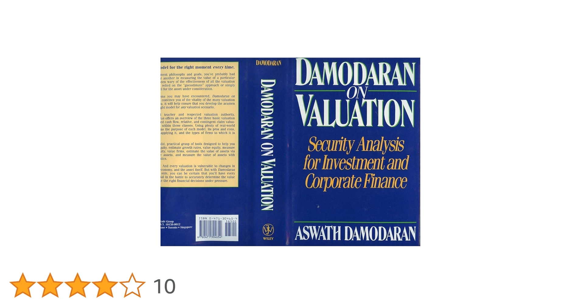 Damodaran on Valuation: Security Analysis for Investment and