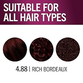 Schwarzkopf Keratin Permanent Hair Dye Cream, 4.8 Rich Bordeaux, Professional Quality Color for Up to 100% Gray Coverage, Bond Enforcing System