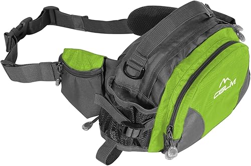 Riñonera de senderismo con soporte para botella de agua para hombres y mujeres al aire libre, caminar, correr, lumbar compatible con teléfonos