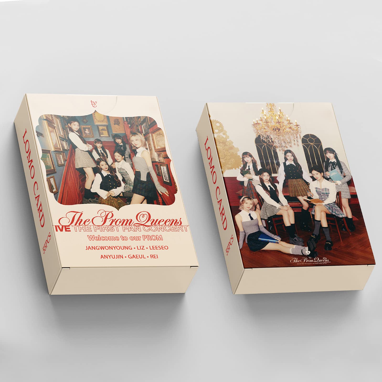 PYAJUU IVE Photo Cards 55pcs IVE THE PROM QUEENS Photocard KPOP
