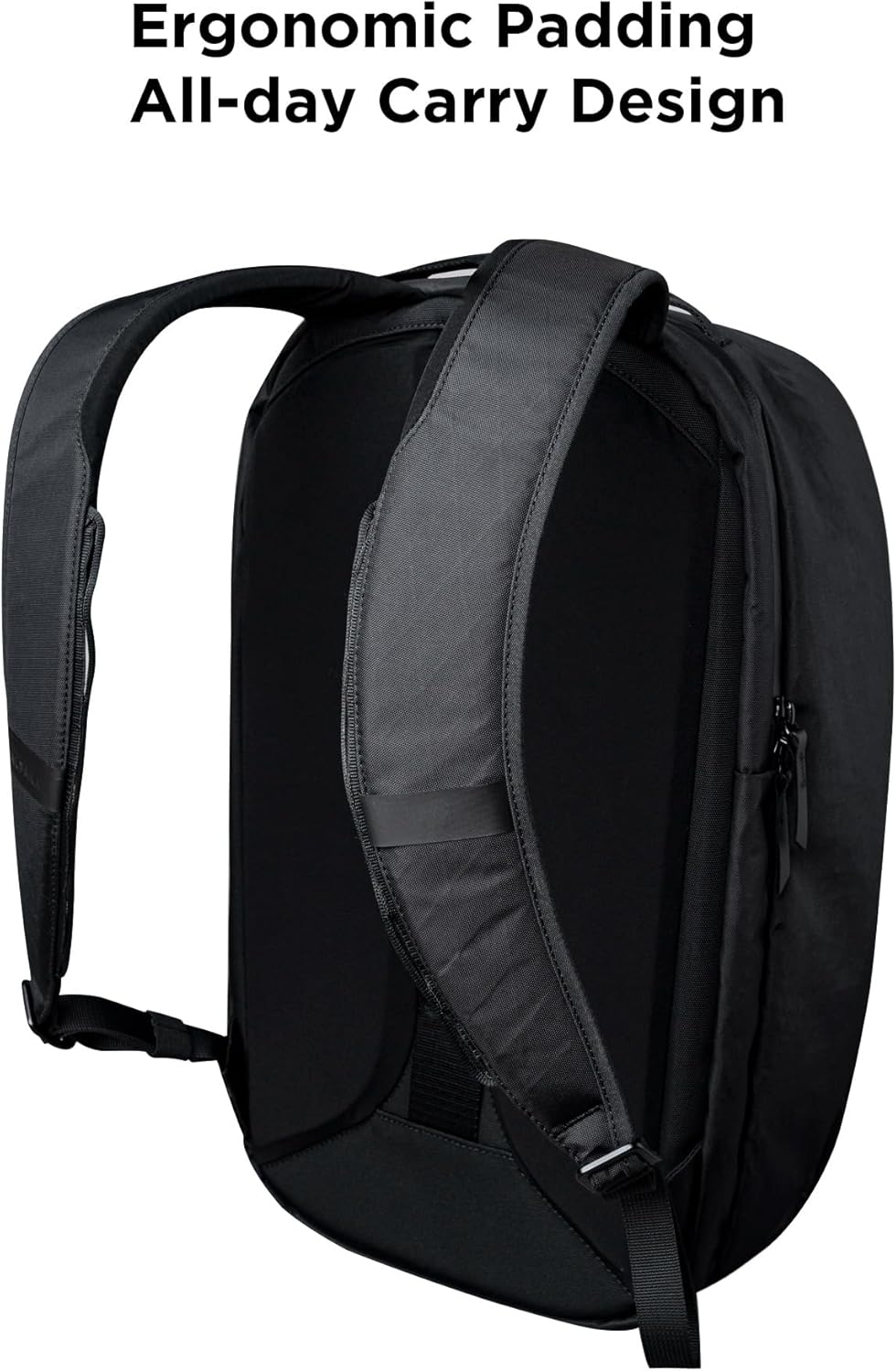 ALPAKA Metro Backpack Pro for Men - Fits 16" Laptop Business Travel Backpack with YKK Zippers, MOD Key Leash & Luggage Pass-through, Padded and Weatherproof X-pac Material Work Bag (Black)