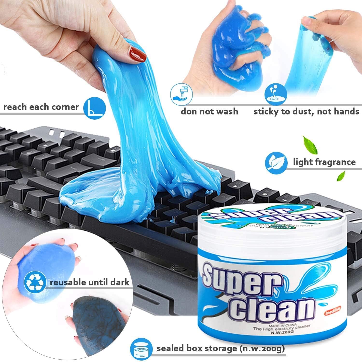 Buy Dust Cleaning Gel for Car Detailing Putty, Dust Remover Slime