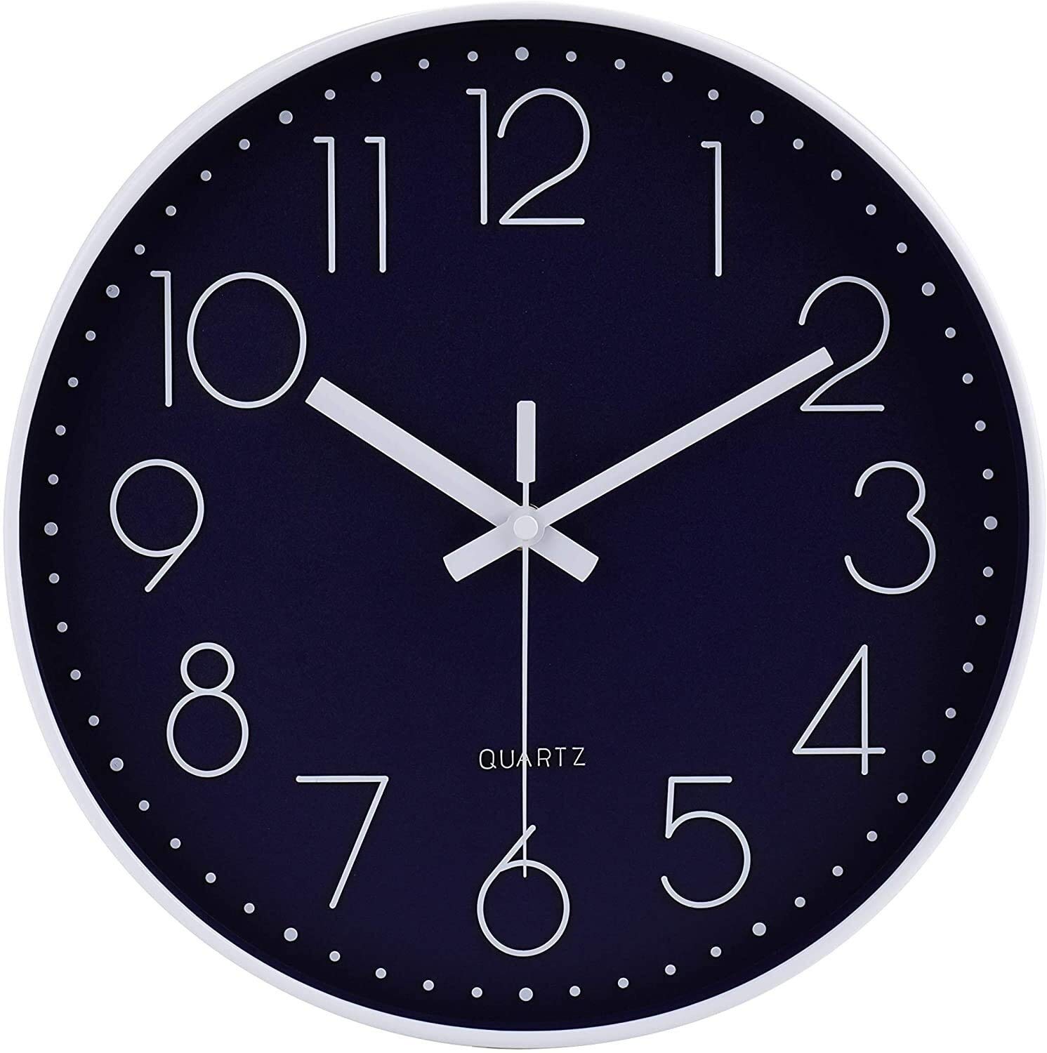 Horloge murale sans tic-tac 30cm pour retrouver le calme chez soi
